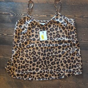 Gibson Latimer Brown Leopard Camisole